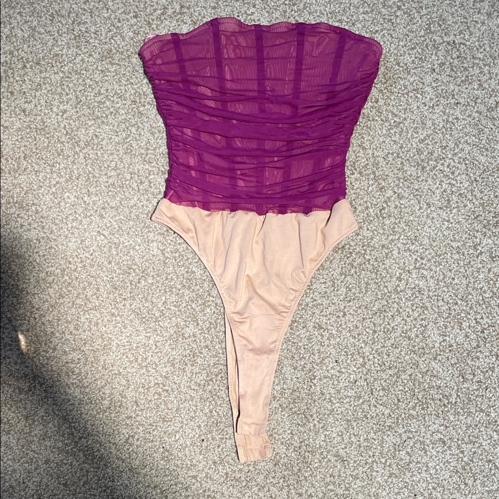 Plum Corset Bodysuit